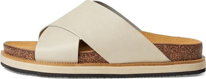 Free People Sidelines Footbed Sandals Women's Dress Sandals Dove Grey : EU 41 (US Women's 11) M, Faux Leather - Image 6