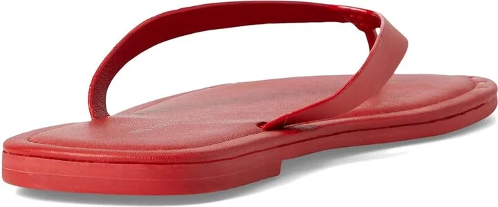 Free People Sona Thong Sandal Women's Wedge Shoes Salsa : EU 41 (US Women's 11) M, Leather - Image 4