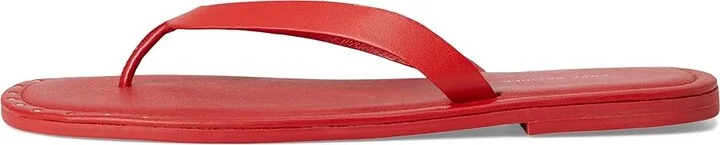 Free People Sona Thong Sandal Women's Wedge Shoes Salsa : EU 41 (US Women's 11) M, Leather - Image 6
