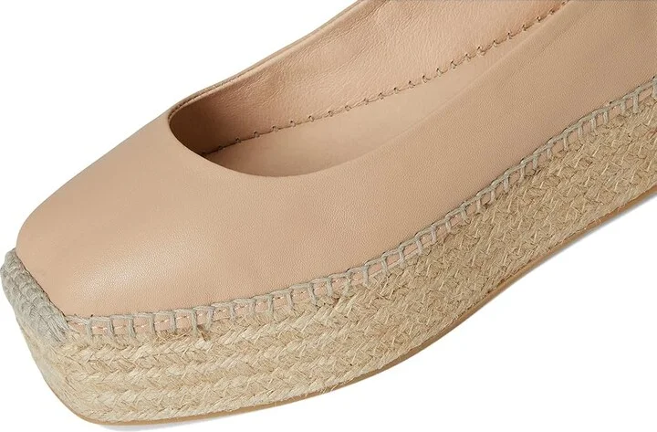 Free People Starboard Wrap Espadrille Women's Shoes Light Tan : EU 38 (US Women's 8) M, Leather - Image 2