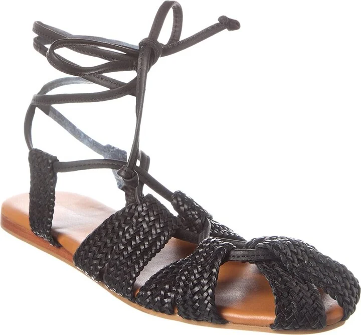Free People Sunny Gilly Leather Sandal