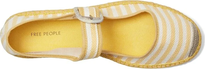 Free People Surfside Mary Jane 2.0 Women's Shoes Lemon Zest : EU 38 (US Women's 8) M, Canvas - Image 2