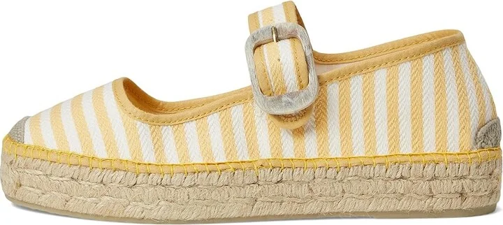 Free People Surfside Mary Jane 2.0 Women's Shoes Lemon Zest : EU 38 (US Women's 8) M, Canvas - Image 6