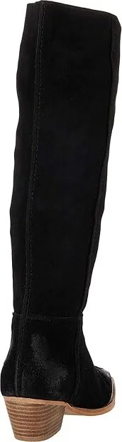 Free People Sway Low Slouch Boot Women's Shoes Black : EU 36.5 (US Women's 6.5) M, Leather - Image 4