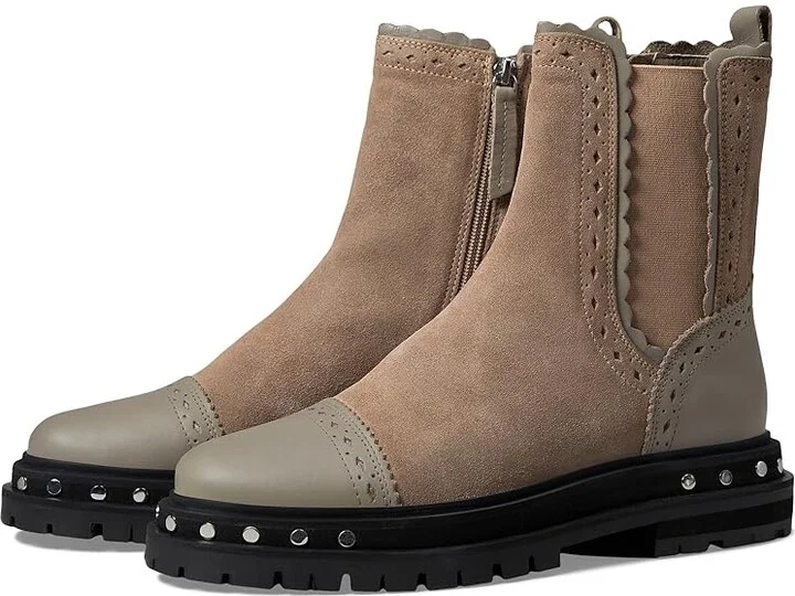 Free People Tate Chelsea Boot Women's Boots Oyster : EU 38 (US Women's 8) M, Leather