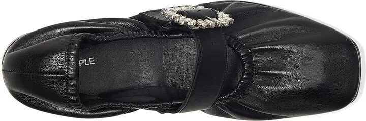 Free People Ursa Gemini Ballet Flat Women's Shoes Black Leather : EU 36.5 (US Women's 6.5) M - Image 2