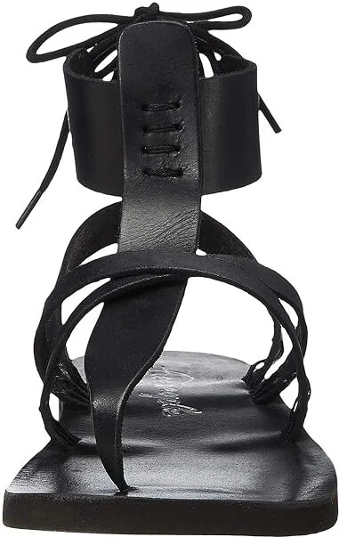 Free People Vacation Day Wrap Sandal Women's Shoes Black : EU 36.5 (US Women's 6.5) M - Image 6