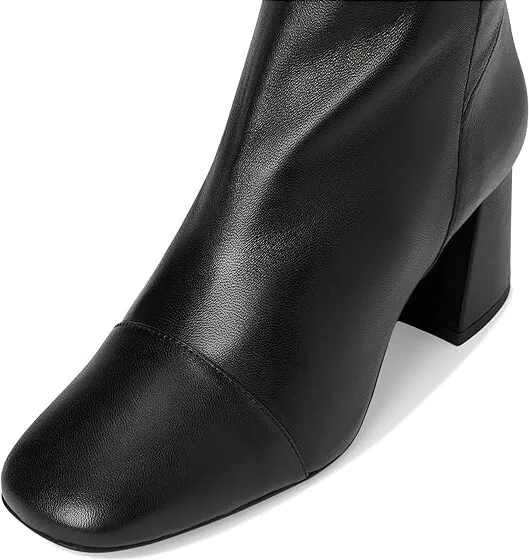 Free People Wisteria Ankle Boot Women's Boots Black Leather : EU 37 (US Women's 7) M - Image 2