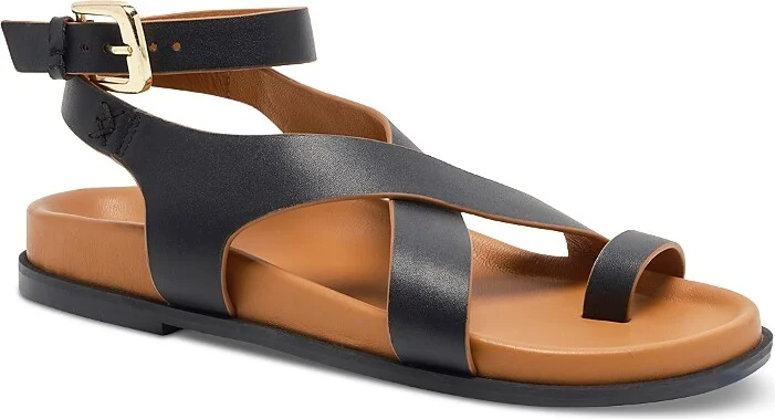 Free People Women's Anya Crisscross Toe Ring Sandals