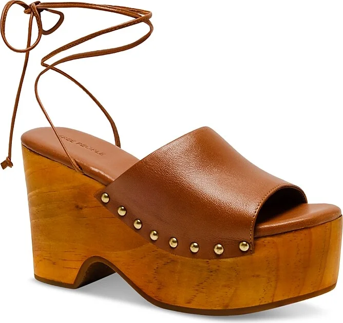 Free People Women's Front Row Ankle Tie Clogs