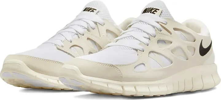 Free Run 2 "White/Black/Light Bone/Phantom" sneakers - Image 2