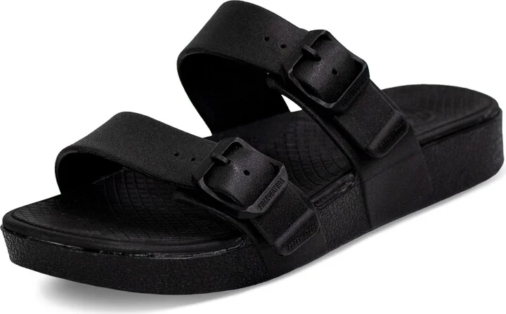 Freewaters Cloud9 Bliss - Women's Strappy Slide Sandal - Black