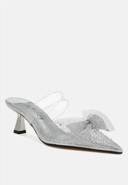 Freja Embellished Bow Kitten Heels Women - Image 2