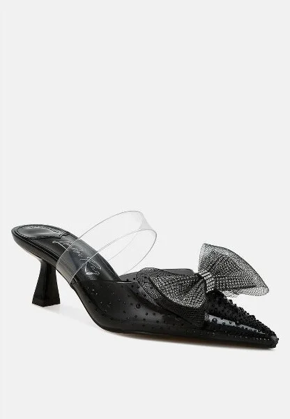 Freja Embellished Bow Kitten Heels Women - Image 3