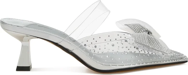 Freja Rhinestone Kitten Heel Mule - Image 5