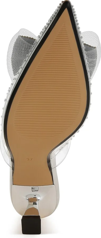 Freja Rhinestone Kitten Heel Mule - Image 7