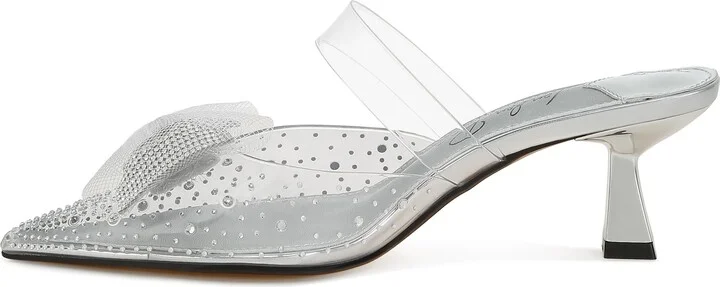 Freja Rhinestone Kitten Heel Mule - Image 9