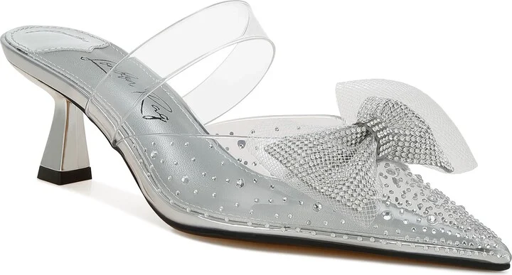 Freja Rhinestone Kitten Heel Mule
