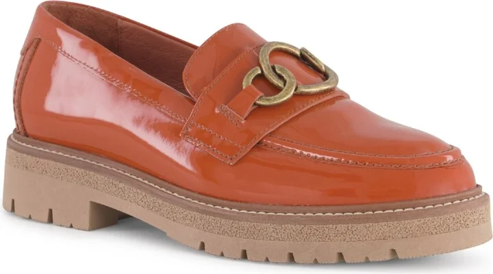 Burnt Orange Patent Leather