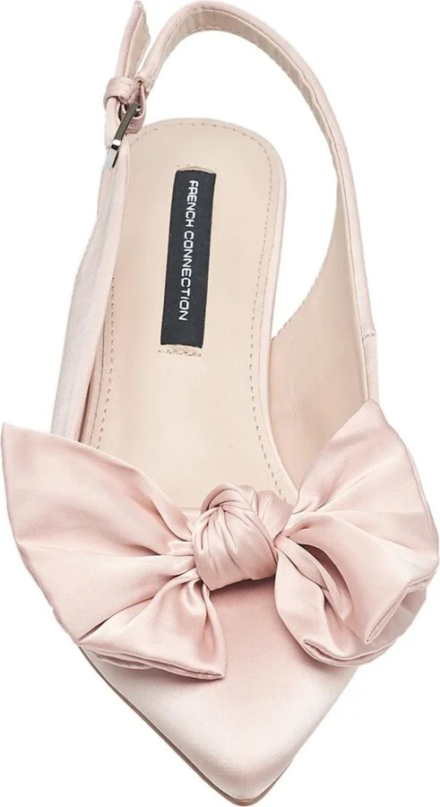 French Connection Ladies Quinnbow Slingback Kitten Heel - Image 4
