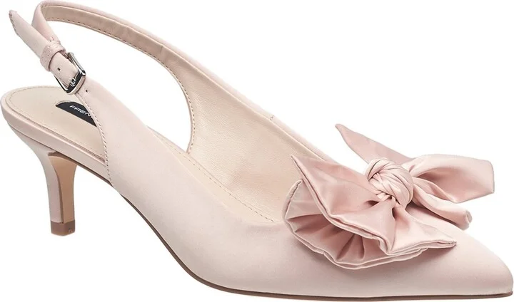 French Connection Ladies Quinnbow Slingback Kitten Heel