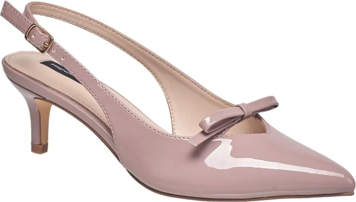 French Connection Ladies Quinny Slingback Kitten Heel