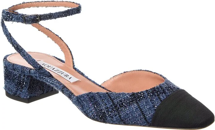 French Flirt 35 Tweed & Grosgrain Pump