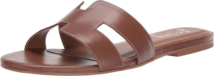 French Sole Alibi Sandal Women's Shoes Cognac Leather : 5 M - Image 2