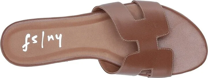 French Sole Alibi Sandal Women's Shoes Cognac Leather : 5 M - Image 3