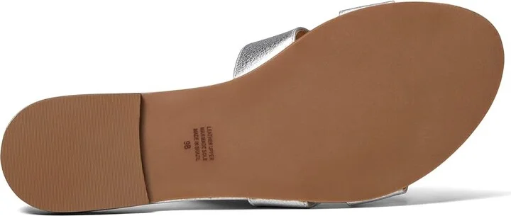 French Sole Alibi Sandal Women's Shoes Silver Metallic Pebble : 6.5 M, Leather - Image 3