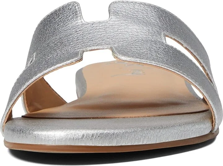 French Sole Alibi Sandal Women's Shoes Silver Metallic Pebble : 6.5 M, Leather - Image 5