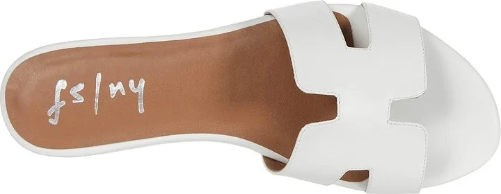 French Sole Alibi Sandal Women's Shoes White Leather : 5.5 M - Image 3