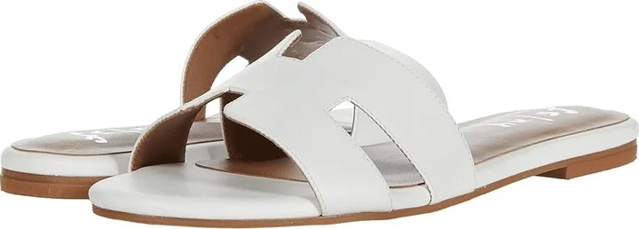 French Sole Alibi Sandal Women's Shoes White Leather : 5.5 M