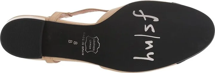 French Sole Baton Women's Shoes Beige Napa/Black Napa : 6 M, Leather - Image 4