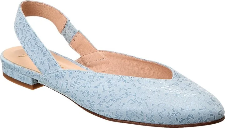 French Sole Breezy Suede Slingback Flat