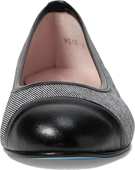 French Sole Caroline Women's Flat Shoes Black Denim : 7.5 M, Leather/Rubber - Image 2