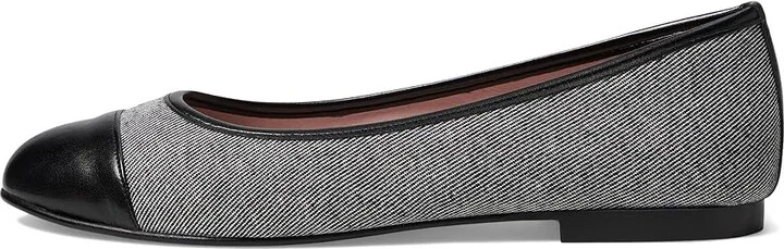 French Sole Caroline Women's Flat Shoes Black Denim : 7.5 M, Leather/Rubber - Image 5