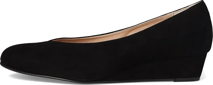 French Sole Cindy High Women's Heels Black Suede : 7.5 M, Leather/Rubber/Suede - Image 6