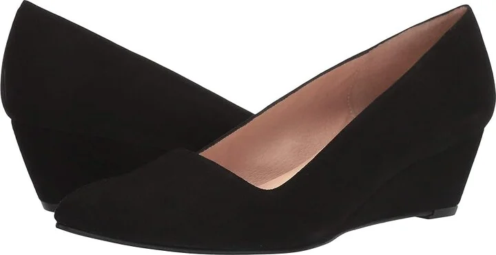 French Sole Clap Women's Shoes Black Suede : 6 M