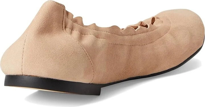 French Sole Cuff Women's Shoes Nude : 7.5 M, Suede - Image 4