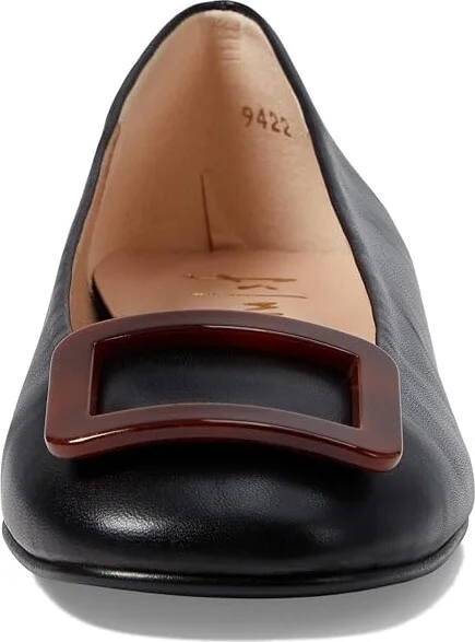 French Sole Drum2 Women's Flat Shoes Black : 8 M, Leather - Image 5