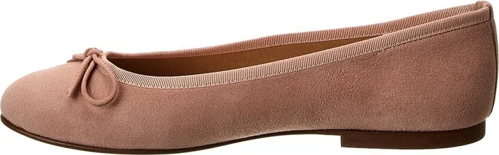 French Sole Emerald Suede Flat - Image 2