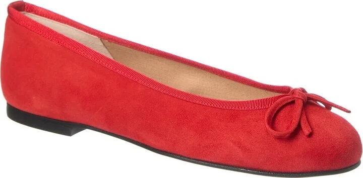 French Sole Emerald Suede Flat