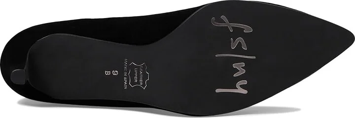 French Sole Farrah High Women's Heels Black Suede : 9.5 M, Leather/Rubber - Image 3