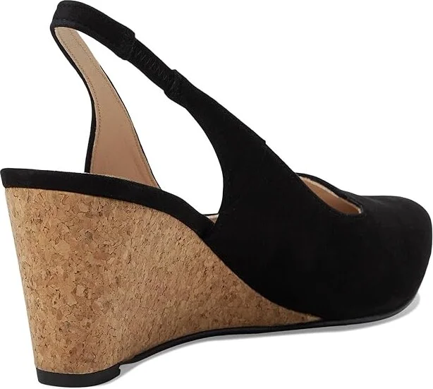 French Sole Harriet High Women's Heels Black : 6 M, Leather/Suede - Image 4