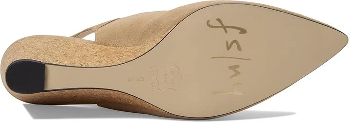 French Sole Harriet High Women's Heels Camel : 10 M, Leather/Suede - Image 3