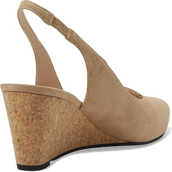French Sole Harriet High Women's Heels Camel : 10 M, Leather/Suede - Image 4