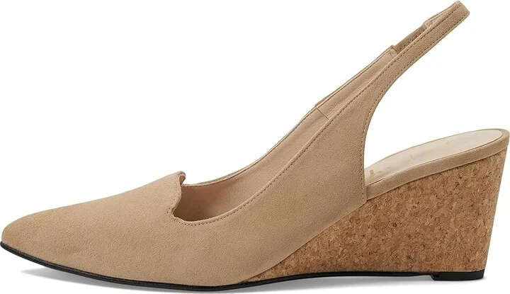 French Sole Harriet High Women's Heels Camel : 10 M, Leather/Suede - Image 5