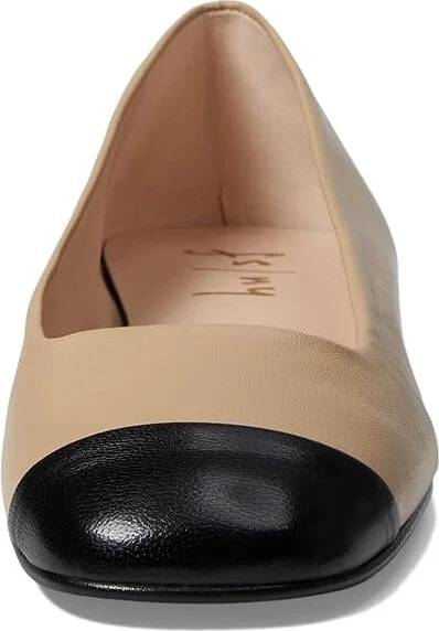 French Sole Insight Women's Shoes Beige/Black : 6.5 M, Leather/Microfiber/Rubber - Image 2