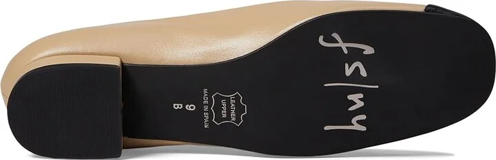 French Sole Insight Women's Shoes Beige/Black : 6.5 M, Leather/Microfiber/Rubber - Image 3